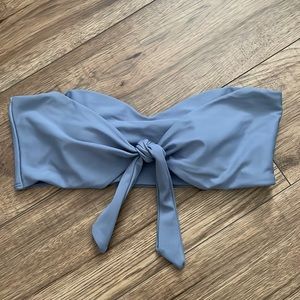 ✨3/$20 ZAFUL Blue Strapless Bikini Top